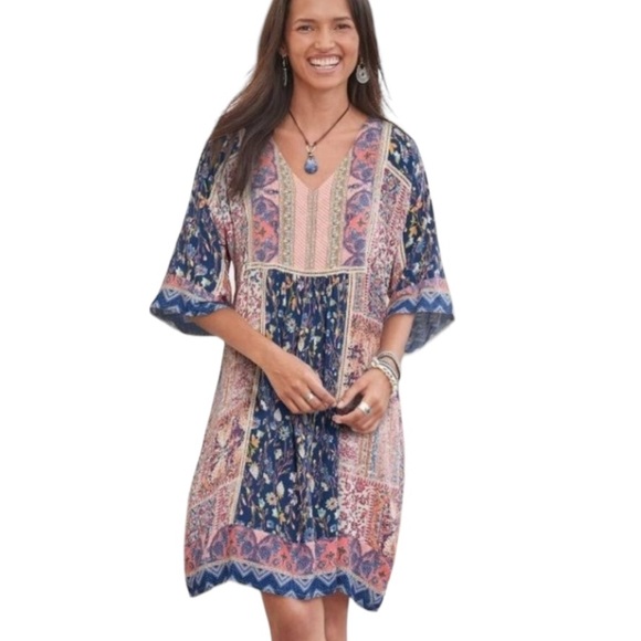 Sundance “My Favorite Dress Ever” Floral & Crochet Lace Boho Mini Dress - M - Picture 16 of 16